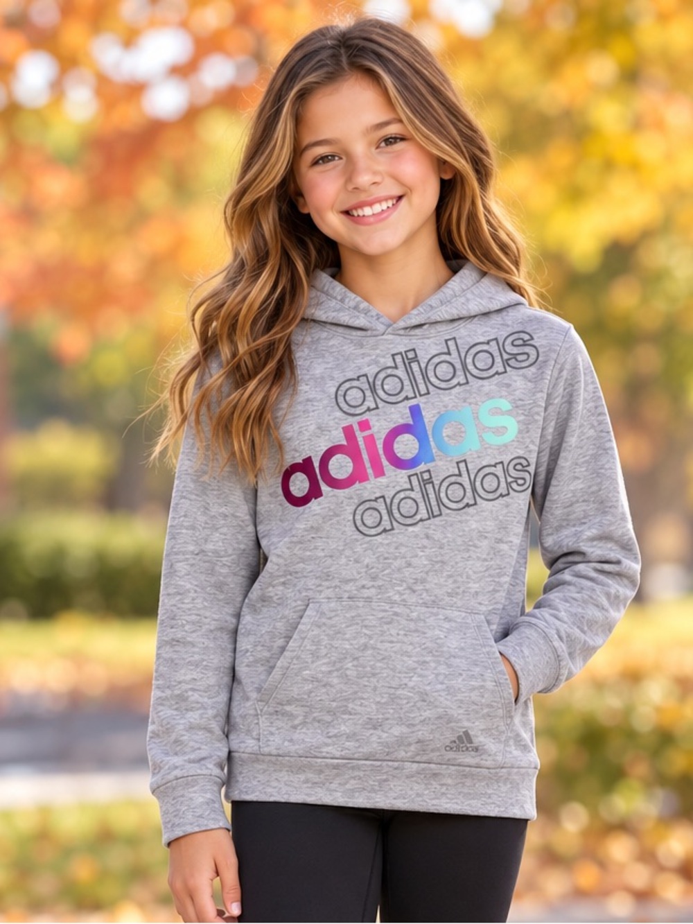 adidas Black Girls' Performance Leggings